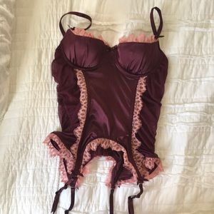 Corset and attached garters